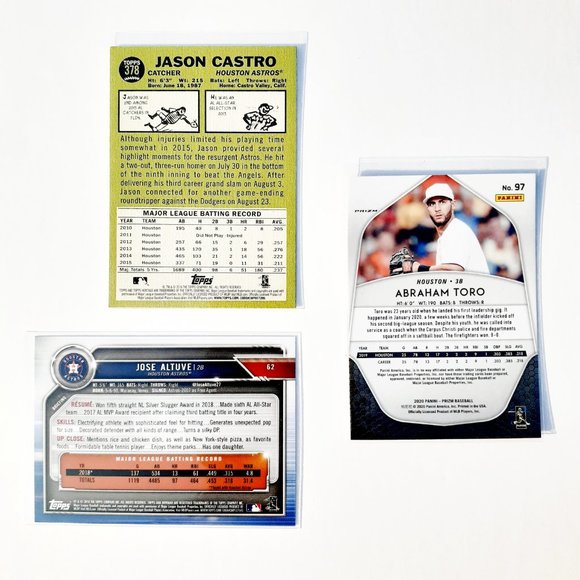 Houston Astros 9 Card Lot - BSBL [11_1] - Picture 6 of 8